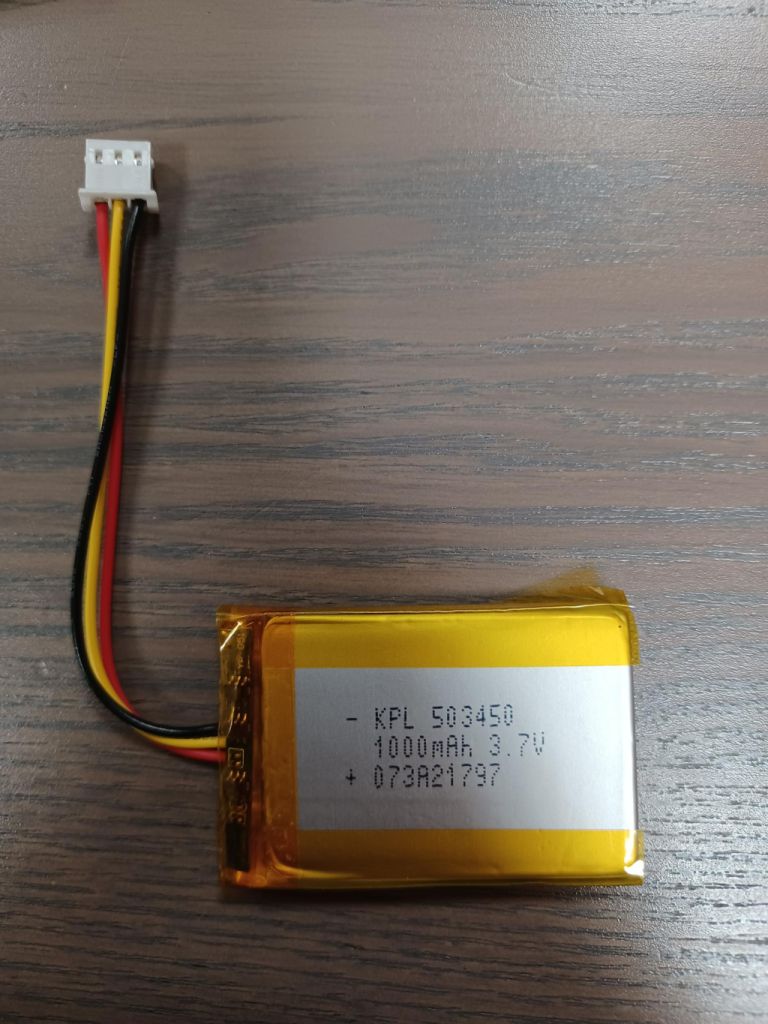 Batteria Ricaricabile Litio Polimeri 503450 3,7V 1000mAh con Molex 51021-03
